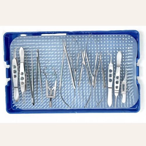 Ophthalmic Double Blepharoplasty Set of 26 Pcs for Eyelid Lift Hemostatic Eye Operate Brow Cataract Plastic Surgery Instruments - Image 2